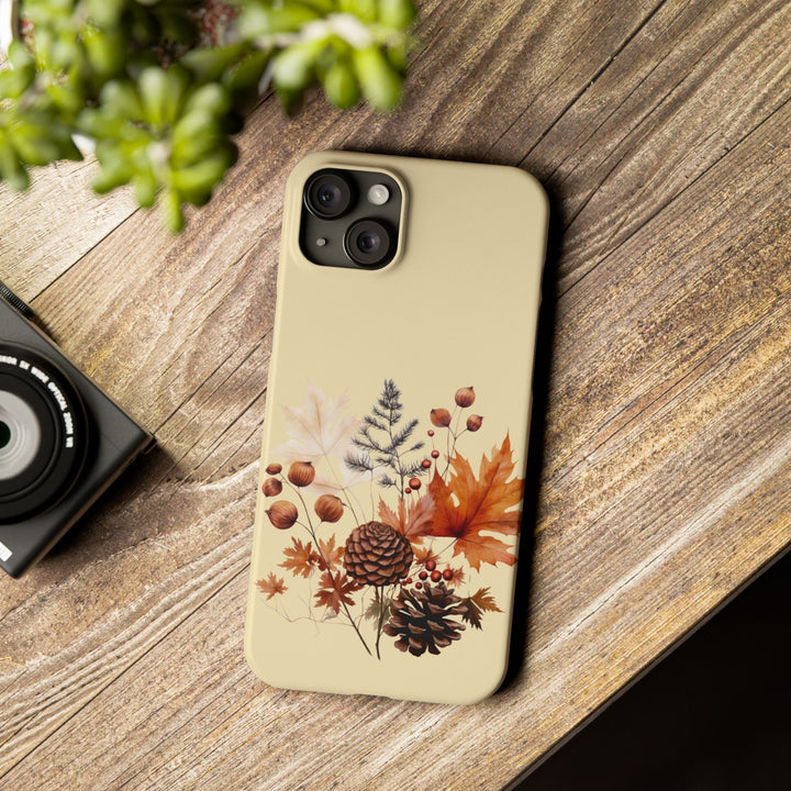 Slim Fall Leaves Foliage Cute Phone Cases for Iphone 16 | iPhone 15 Case | iPhone 15 Pro Max Case, Iphone 14, Iphone 14 Pro Max, Iphone 13, Slim Mom Dad Gift - Studio40ParkLane