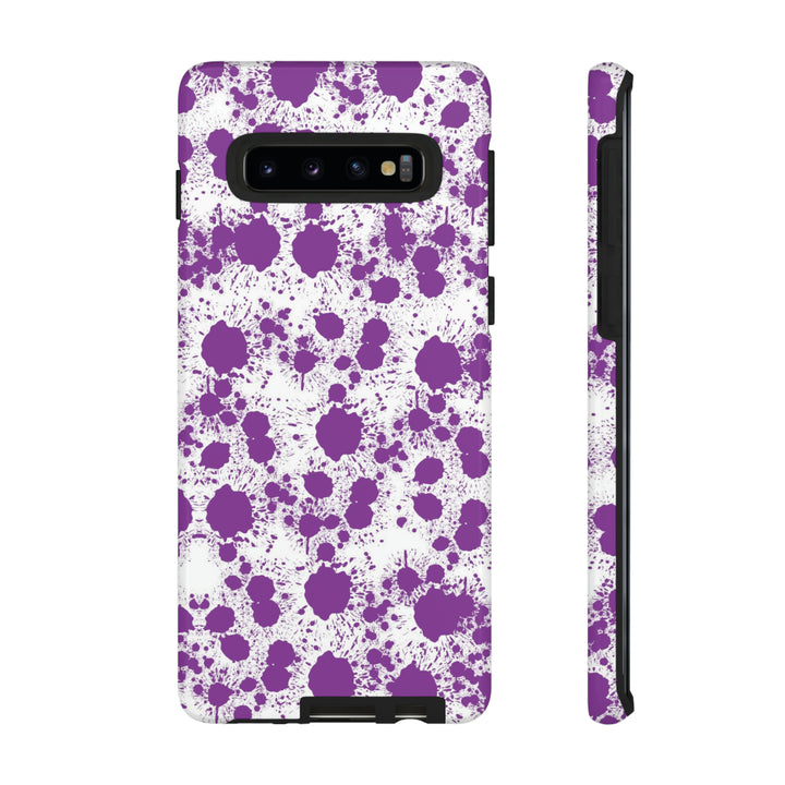 Cool Phone Case | Aesthetic Phone Case | Paint Splash Purple | For Samsung Galaxy S23, S22, S21, S20 | Luxury Double Layer | Cute - Studio40ParkLane