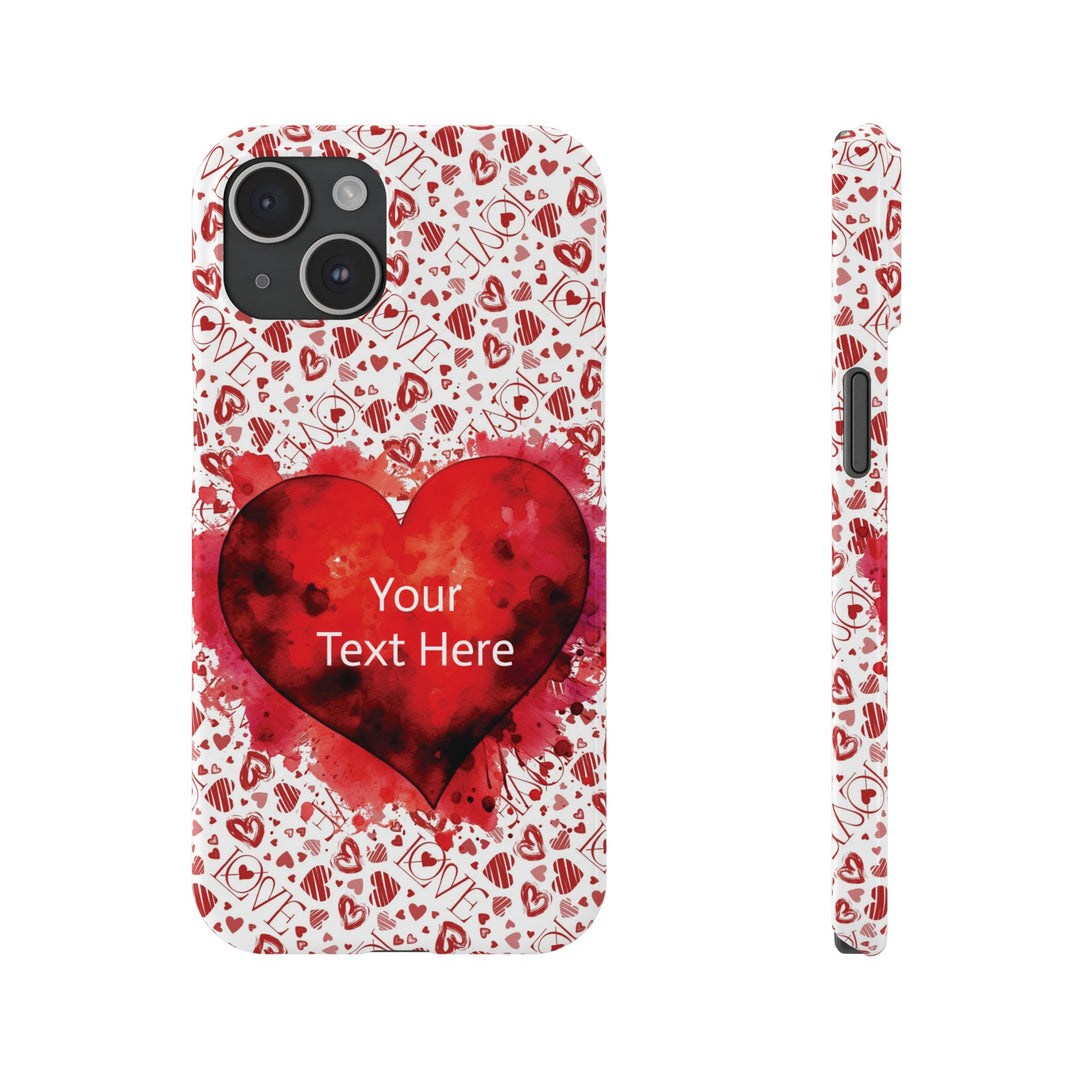 Slim Cute Phone Cases for Iphone - | iPhone 15 Case | iPhone 15 Pro Max Case, Iphone 14 Case, Iphone 14 Pro Max, Iphone 13, Valentine Hearts Love - Studio40ParkLane
