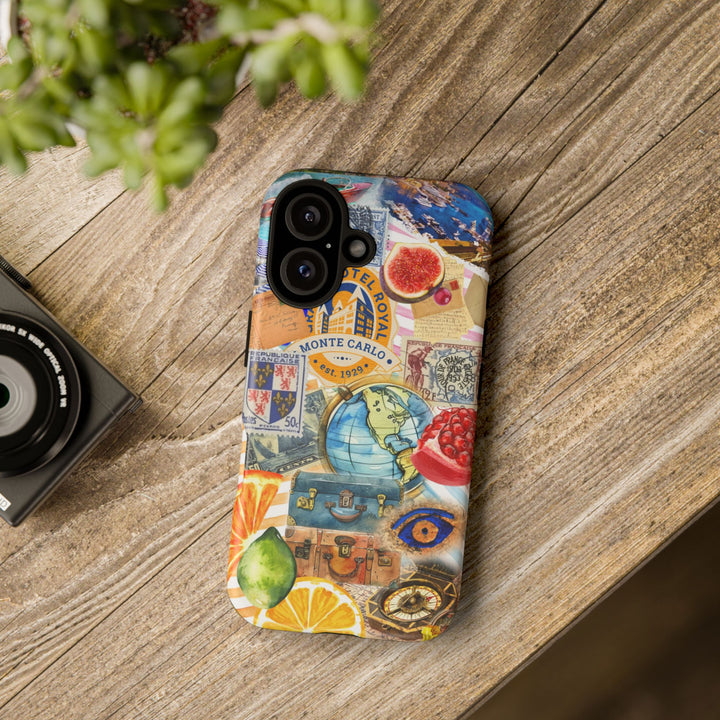 Cute European Summer Collage Phone Case, for IPhone 16 Case | Iphone 15, Iphone 14, IPhone 13 Case, 11 8 7, Samsung Galaxy S24, S23, S22, S21 Extra Protective - Studio40ParkLane