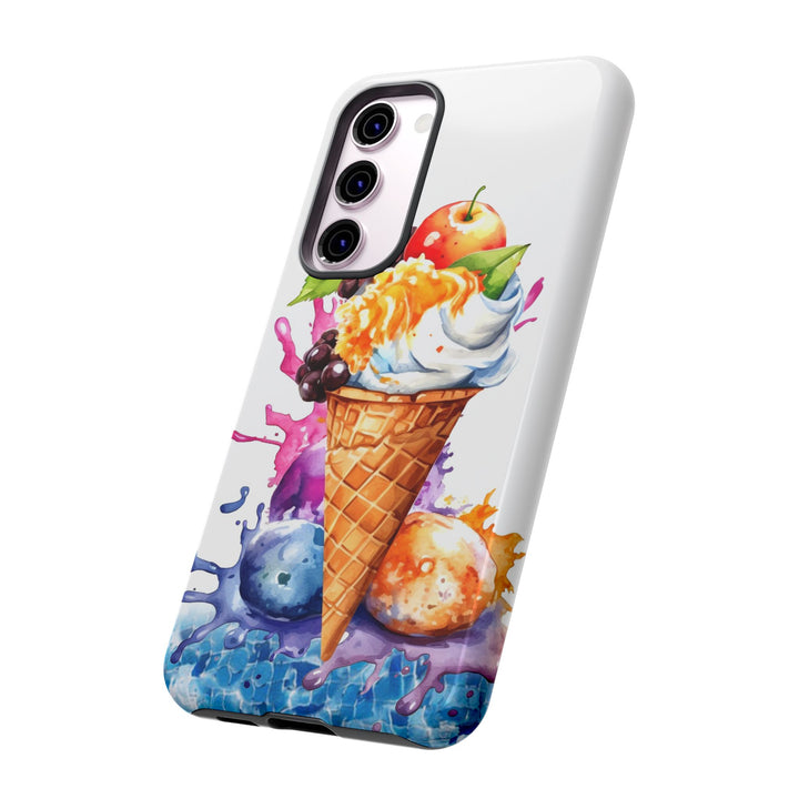 Impact Resistant, Summer Ice Cream Cone, Cute Phone Cases for Samsung S24, S23, S22, S21, IPhone 15 pro Iphone 14 pro Iphone 13 IPhone 12 Iphone 11 - Studio40ParkLane