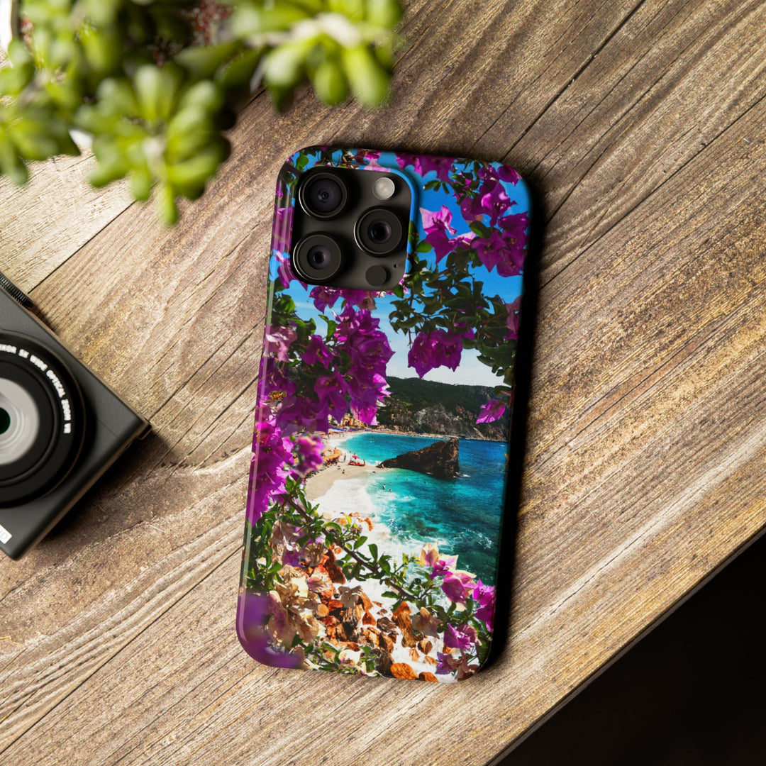 Slim Bougainvillea Sea View Cute Phone Cases for Iphone | iPhone 15 Case | iPhone 15 Pro Max Case, Iphone 14, Iphone 14 Pro Max, Iphone 13 - Studio40ParkLane