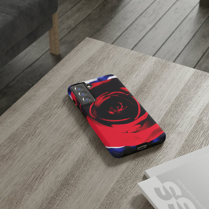 Cute Samsung Phone Case | Aesthetic Samsung Phone Case | Red Rose | Galaxy S23, S22, S21, S20 | Luxury Double Layer | Cool - Studio40ParkLane