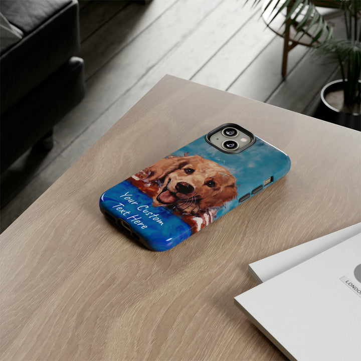 Personalize this Cute IPhone Case | Golden Retriever Dog iPhone Case, iPhone 15 Case | iPhone 15 Case, Iphone 14 Case, Iphone 14 Pro Max Case - Studio40ParkLane