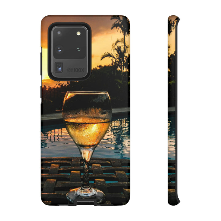 Samsung Galaxy Phone Case | Galaxy S23, S22, S21, S20 | Luxury Case Double Layered | Impact Resistant | Fashionable - Wine Glass 1 - Studio40ParkLane