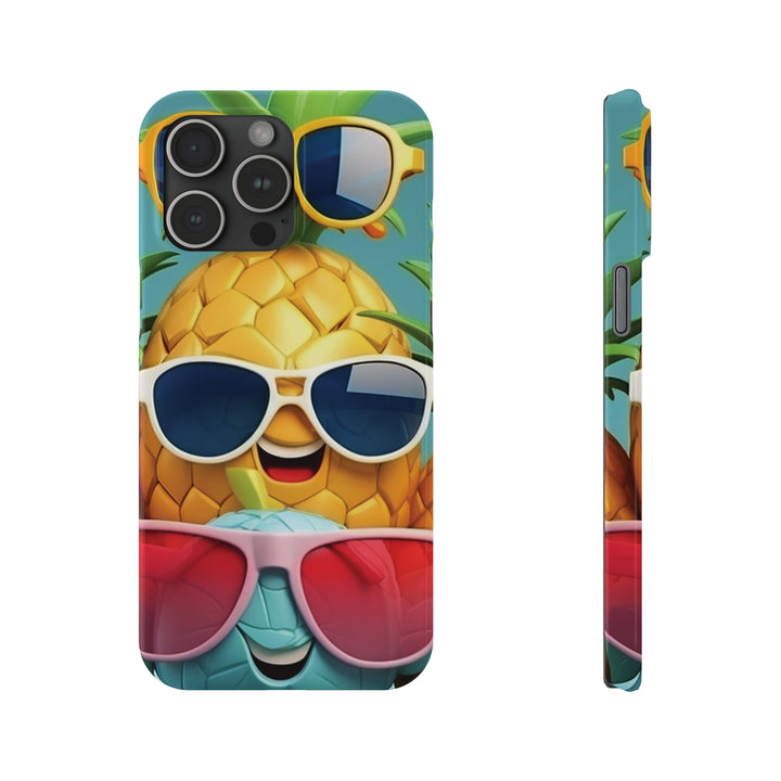 Slim Cute Phone Cases for Iphone - | iPhone 15 Case | iPhone 15 Pro Max Case, Iphone 14 Case, Iphone 14 Pro Max, Iphone 13, Summer Pineapple Fruit - Studio40ParkLane