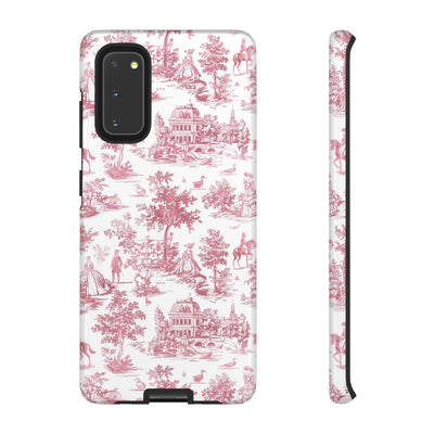Premium Tough French Toile Gift for Her Cute Phone Cases for Samsung S25, S24, S23, S22, S21 Iphone, 16, 15, 14, 13, 12 Plus Max Pro Ultra - Studio40ParkLane