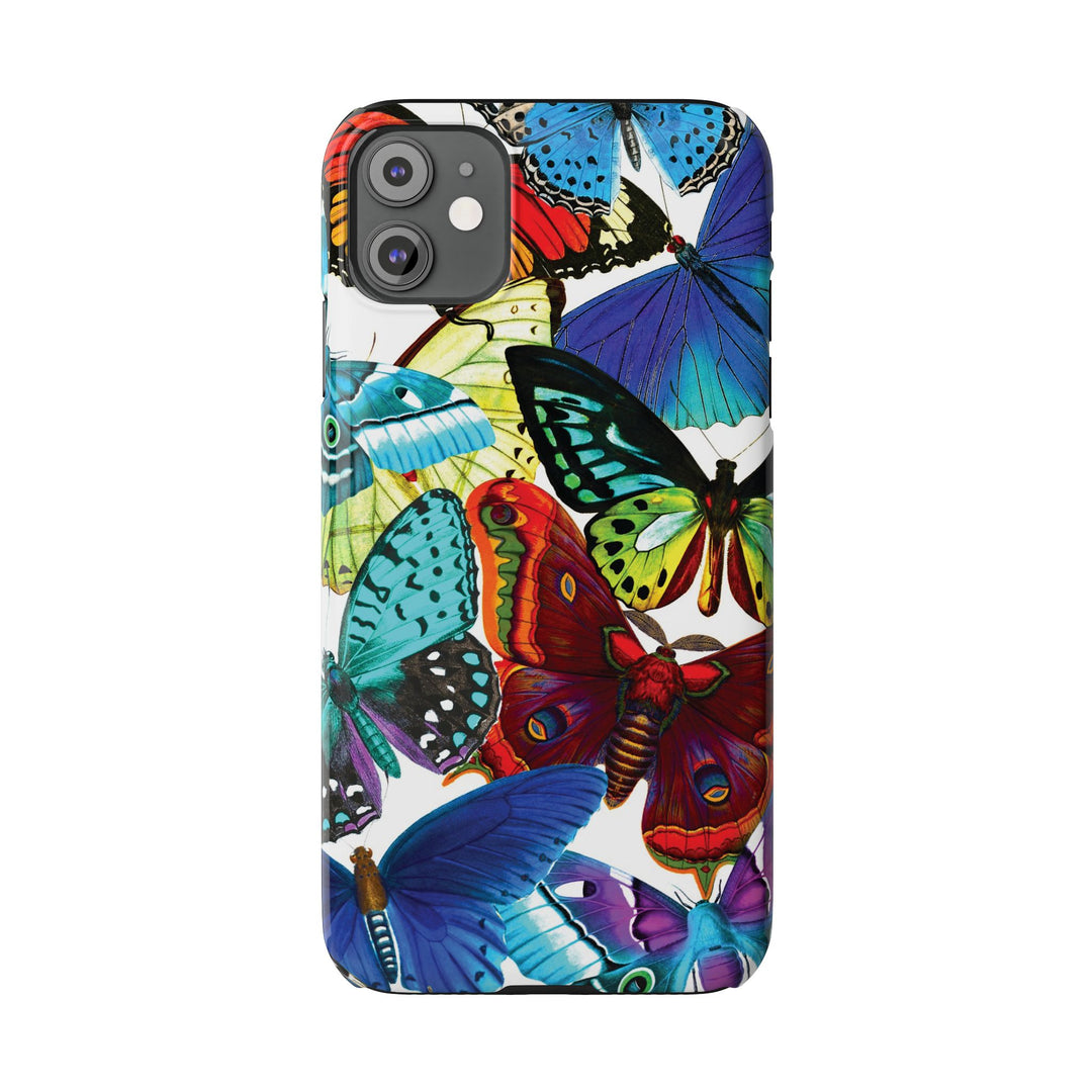 Slim Bright Butterflies Gift for Her Cute Phone Cases for Iphone 16 Pro Max | iPhone 15 Case | iPhone 15 Pro Max Case, Iphone 14, Iphone 14 Pro Max, Iphone 13 12 11 8 7 - Studio40ParkLane
