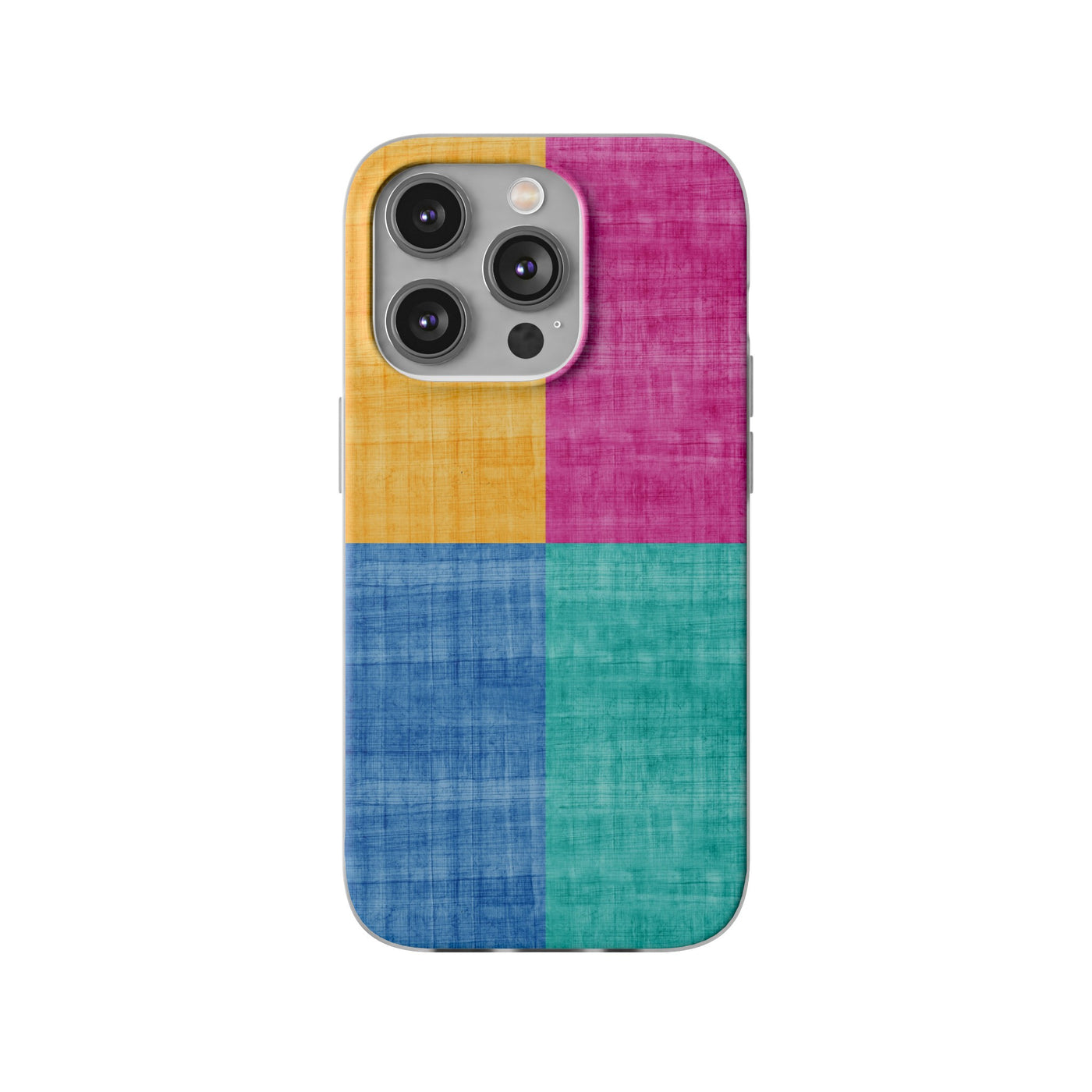 Cute Flexi Phone Cases, Abstract Colored Blocks, Compatible with Samsung Galaxy S23, Samsung S22, Samsung S21, Samsung S20, Galaxy S20 Ultra