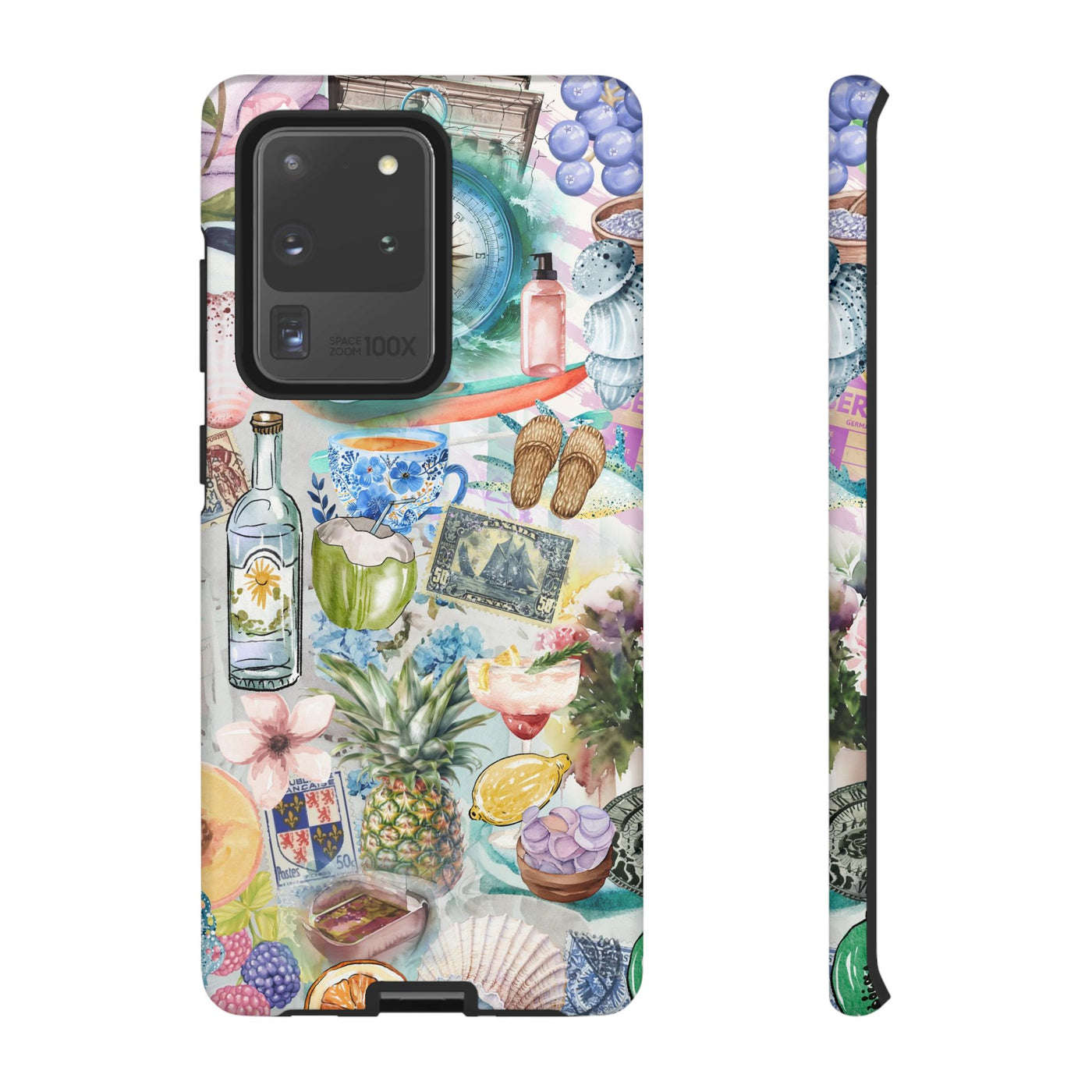 Impact Resistant, Travel Coquette Collage, Cute Phone Cases for Samsung S24, S23, S22, S21, IPhone 15 pro Iphone 14 pro Iphone 13 IPhone 12 Iphone 11