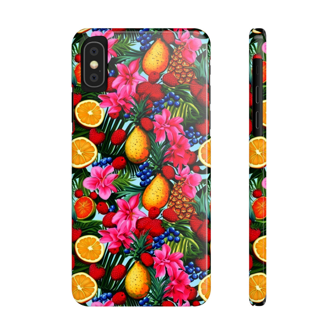 Slim Cute Phone Cases for Iphone - | iPhone 15 Case | iPhone 15 Pro Max Case, Iphone 14 Case, Iphone 14 Pro Max, Iphone 13, Summer Mixed Fruit - Studio40ParkLane