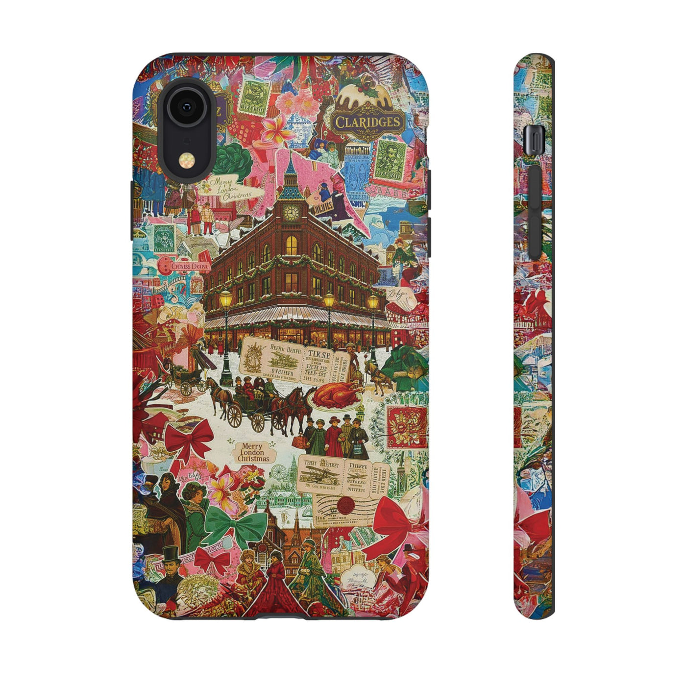 Aesthetic Tough London Coquette Collage Premium Phone Case - For iPhone 17 Pro Max iPhone 16 Pro iPhone 15 Iphone 14 Plus 13 Pro 12 11 10 XR - Studio40ParkLane