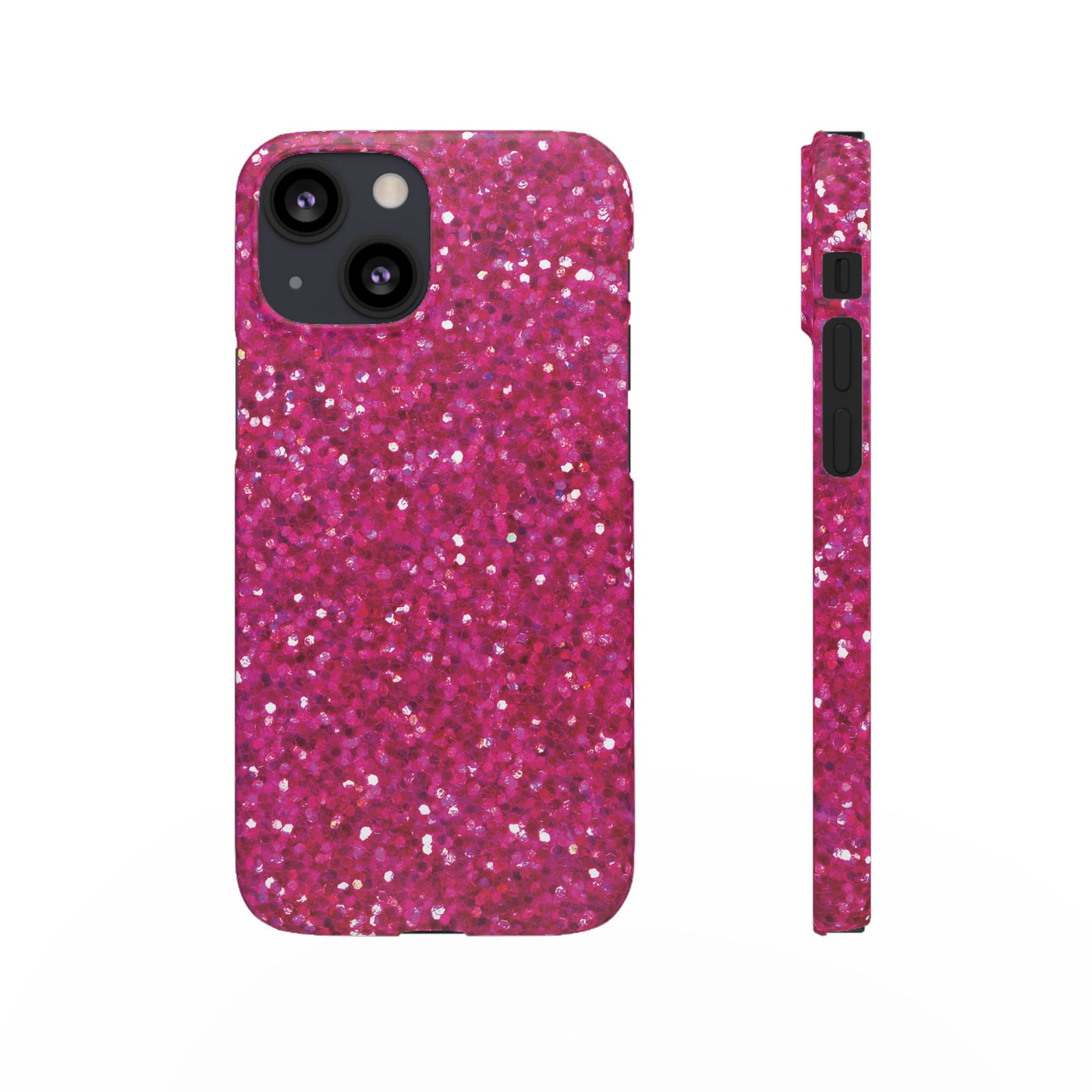 Snap Non-Glitter Muted Pink Play on "Faux" Glitter Effect Cute Phone Cases for Samsung and Iphone, 16, 15, 14, S24, S23, S22, S21, S20, Plus and Ultra