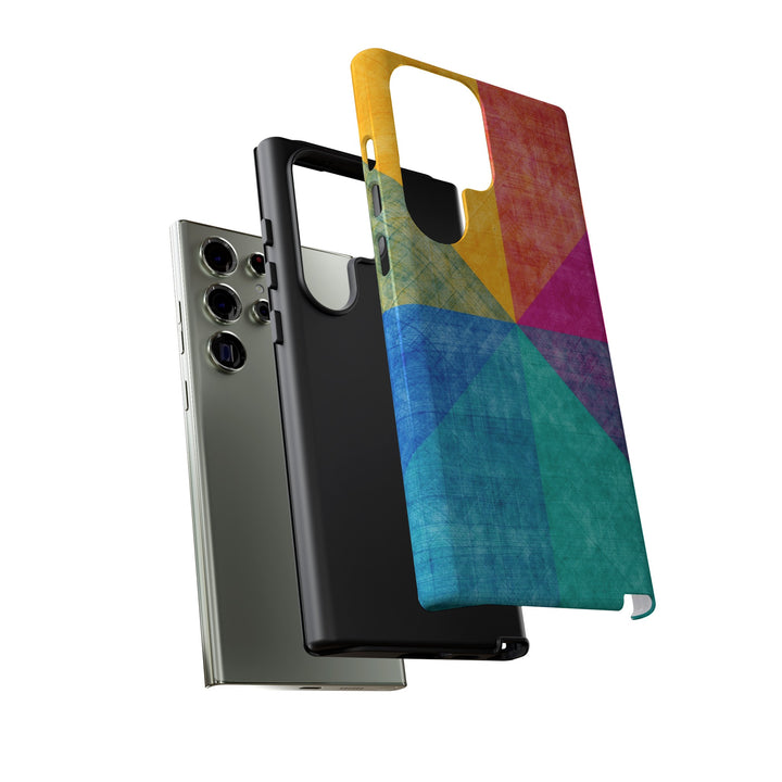 Impact Resistant, Colored Shapes, Cute Phone Cases for Samsung S24, S23, S22, S21, IPhone 15 pro Iphone 14 pro Iphone 13 IPhone 12 Iphone 11 - Studio40ParkLane