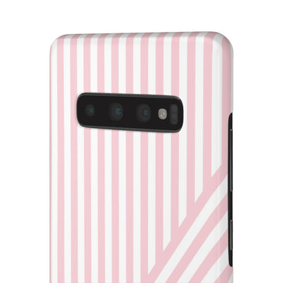 Aesthetic Sweet Pink Stripes Cute Phone Case Sleek Snap - For iPhone 17 Pro Max iPhone 16 Pro iPhone 15 Iphone 14 Plus 13 Pro 12 11 10 Gift