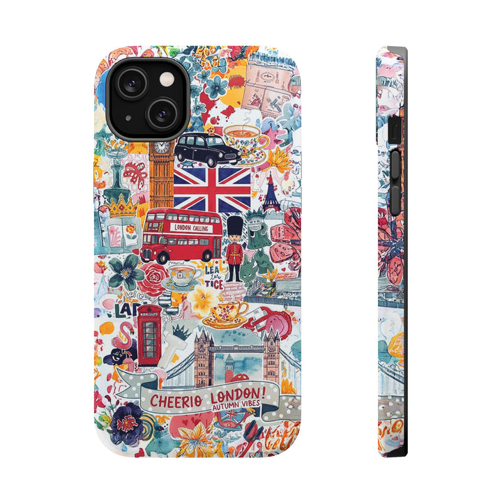 London England Coquette Collage Tough Magsafe Cute Phone Cases for Iphone | iPhone 17 Pro Max Case, Iphone 16, Iphone 15 14 13 12 11 10 9 - Studio40ParkLane