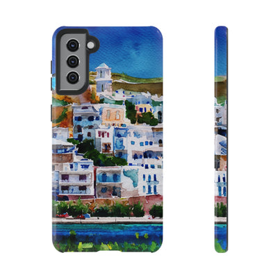 Impact Resistant, Greece House, Cute Phone Cases for Samsung S24, S23, S22, S21, IPhone 15 pro Iphone 14 pro Iphone 13 IPhone 12 Iphone 11