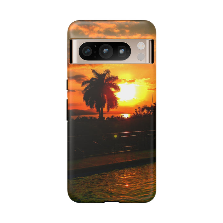 Cute Samsung Case | Cool Iphone Case | Summer Jamaica Pool Sunset, Samsung S24, S23, S22, S21, IPhone 15 Case | Iphone 14 Case, Iphone 13 Case - Studio40ParkLane