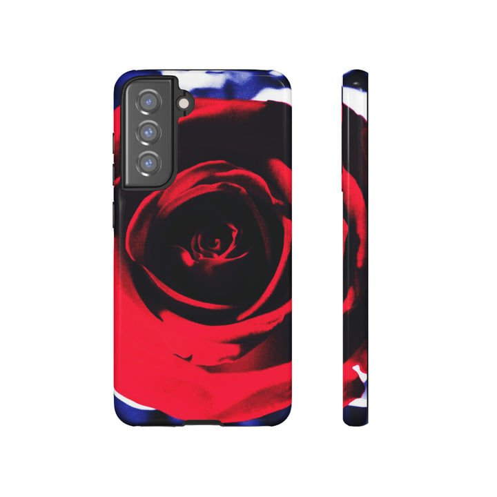 Cute Samsung Phone Case | Aesthetic Samsung Phone Case | Red Rose | Galaxy S23, S22, S21, S20 | Luxury Double Layer | Cool - Studio40ParkLane