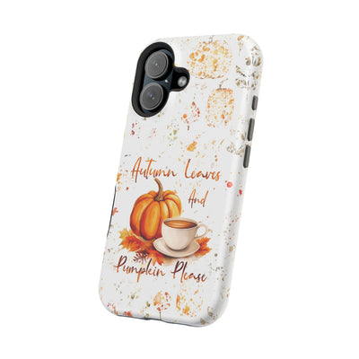 Fall Leaves Pumpkins Tough Magsafe Cute Phone Cases for Iphone | iPhone 15 Case | iPhone 15 Pro Max Case, Iphone 14, Iphone 14 13 12 11 10 9 8 7 - Studio40ParkLane