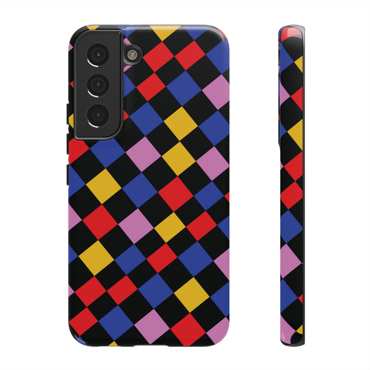 Aesthetic Tough Colorful Checkerboard Phone Case Premium - For iPhone 17 Pro Max iPhone 16 Pro iPhone 15 Iphone 14 Plus 13 Pro 12 11 10 XR - Studio40ParkLane