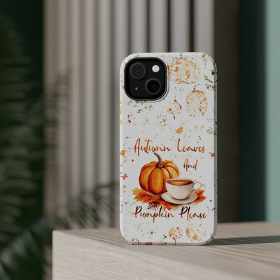 Fall Leaves Pumpkins Tough Magsafe Cute Phone Cases for Iphone | iPhone 15 Case | iPhone 15 Pro Max Case, Iphone 14, Iphone 14 13 12 11 10 9 8 7 - Studio40ParkLane