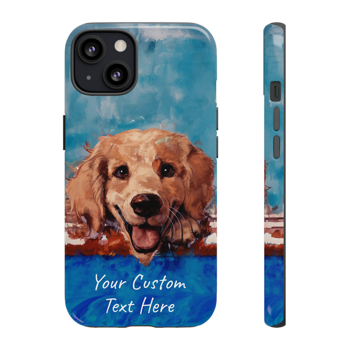 Personalize this Cute IPhone Case | Golden Retriever Dog iPhone Case, iPhone 15 Case | iPhone 15 Case, Iphone 14 Case, Iphone 14 Pro Max Case - Studio40ParkLane