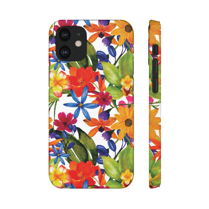 Sleek Snap Colorful Flowers Cute Phone Case for iPhone 16 15 14 13 12 11 X Xs Max Xr Pro Plus Samsung Galaxy S24 S23 S22 S21 S20 Note Ultra