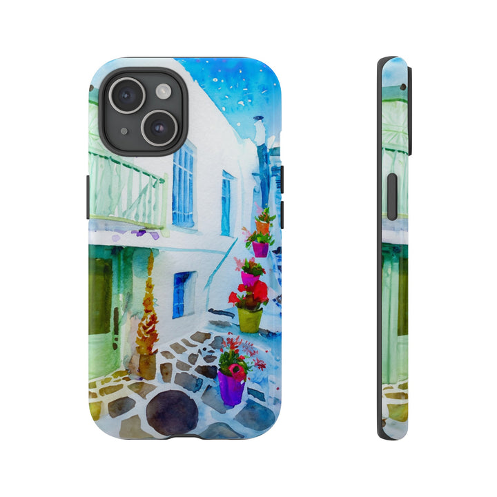 Impact Resistant, Greece House, Cute Phone Cases for Samsung S24, S23, S22, S21, IPhone 15 pro Iphone 14 pro Iphone 13 IPhone 12 Iphone 11 - Studio40ParkLane