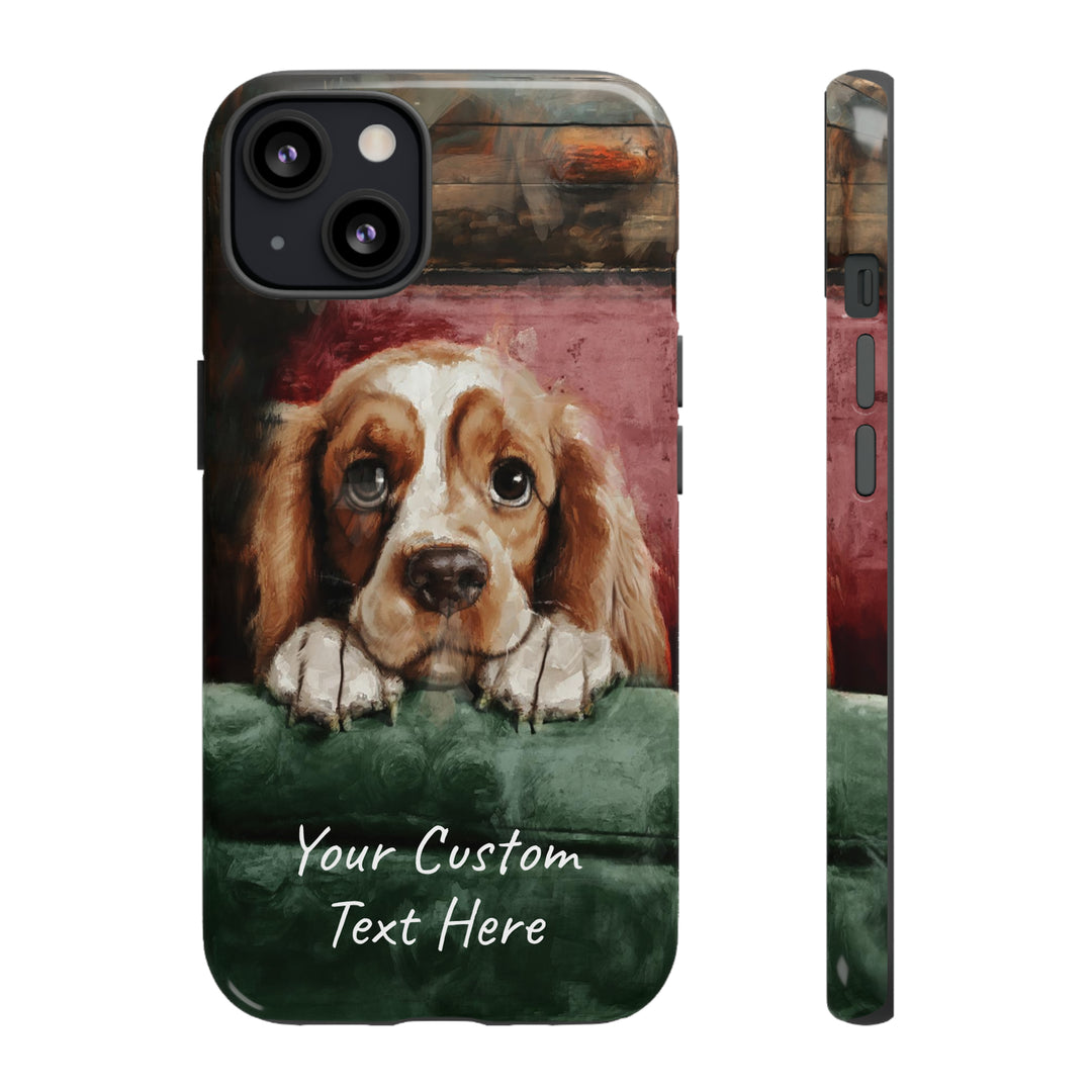 Personalize this Cute IPhone Case | Cocker Spaniel iPhone Case, iPhone 15 Case | iPhone 15 Case, Iphone 14 Case, Iphone 14 Pro Max Case - Studio40ParkLane