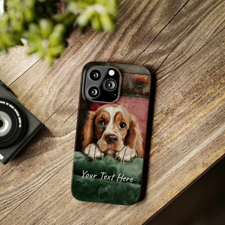 Slim Personalized Cute iPhone Cases - | iPhone 15 Case | iPhone 15 Pro Max Case, Iphone 14 Case, Iphone 14 Pro Max, Iphone 13, Cocker Spaniel Dog - Studio40ParkLane
