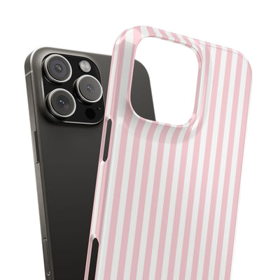 Slim Sweet Pink Striped Cute Phone Case for Iphone 16 - | iPhone 15 Pro Max Case | iPhone 14 Case Iphone 13 12 11 10 9 8 7 X XS Gift for Her