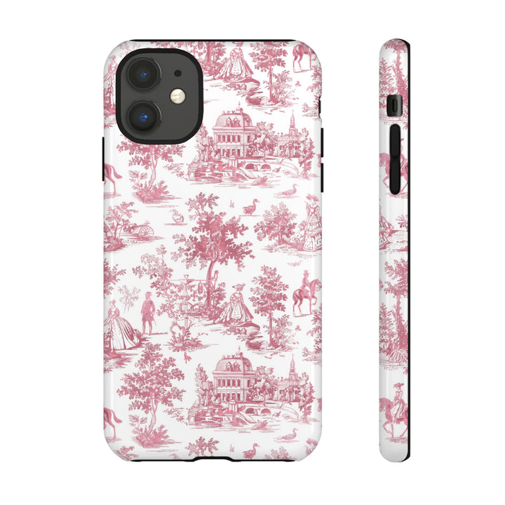 Premium Tough French Toile Gift for Her Cute Phone Cases for Samsung S25, S24, S23, S22, S21 Iphone, 16, 15, 14, 13, 12 Plus Max Pro Ultra - Studio40ParkLane