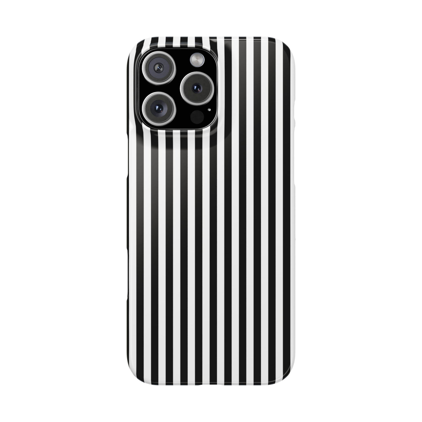 Slim Black White Striped Cute Phone Case for Iphone 16 - | iPhone 15 Pro Max Case | iPhone 14 Case Iphone 13 12 11 10 9 8 7 Gift for Her - Studio40ParkLane