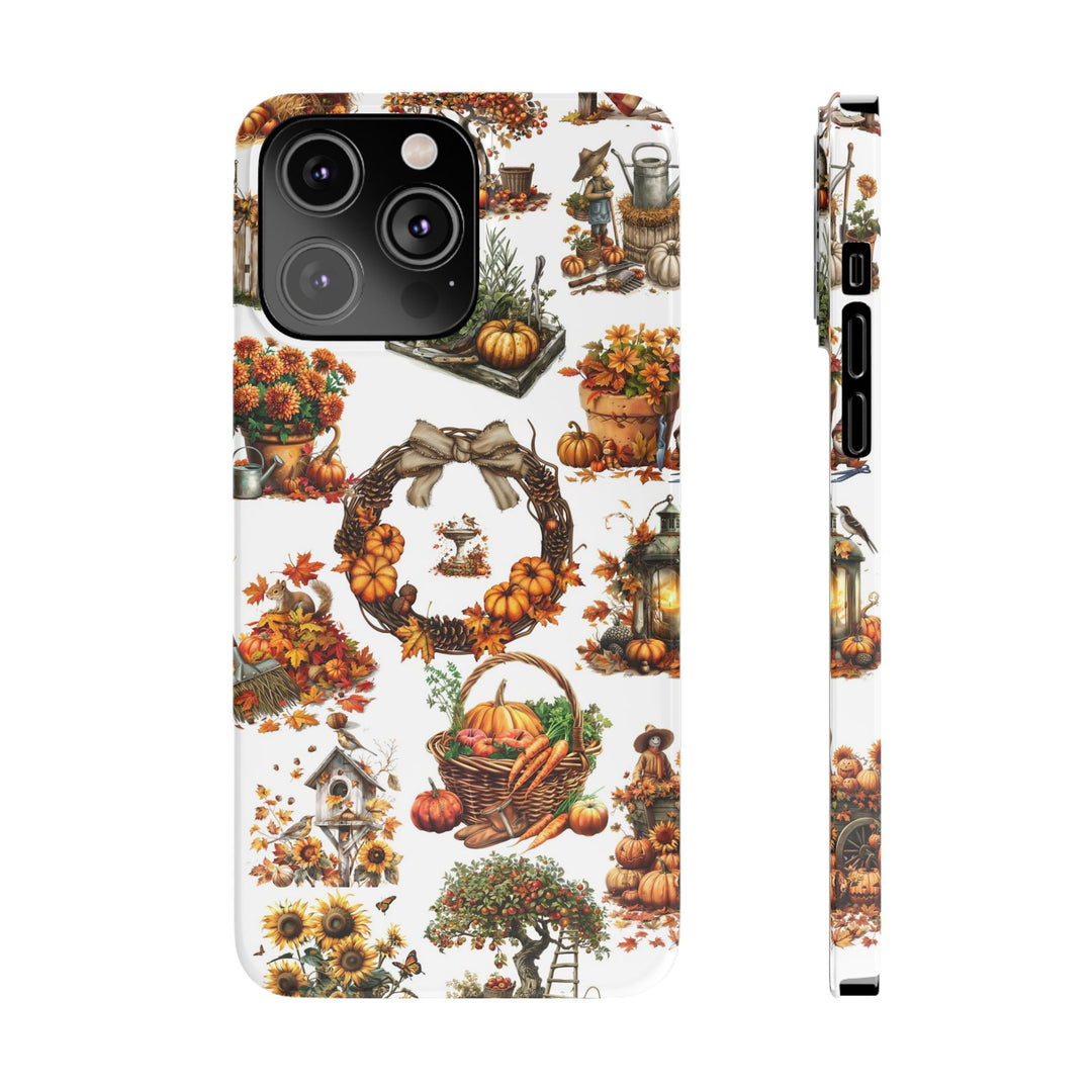 Slim Fall Leaves Collage Cute Phone Cases for Iphone | iPhone 15 Case | iPhone 15 Pro Max Case, Iphone 14, Iphone 14 Pro Max, Iphone 13, 12 - Studio40ParkLane