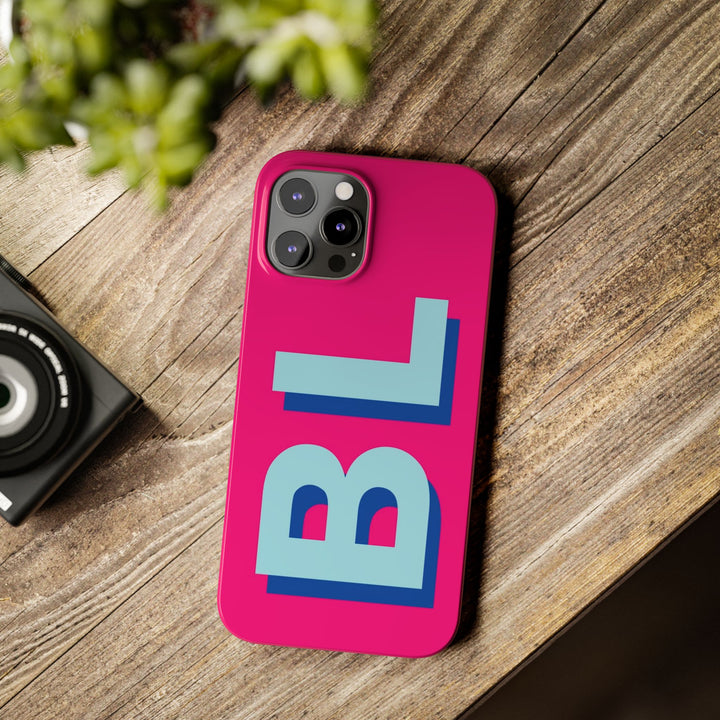 Slim Personalized Initial Custom Gift for Her Cute Phone Cases for Iphone 16 Pro Max | iPhone 15 Case | iPhone 15 Pro Max Case, Iphone 14, 13, 12, 11, 10, 8, 7 - Studio40ParkLane