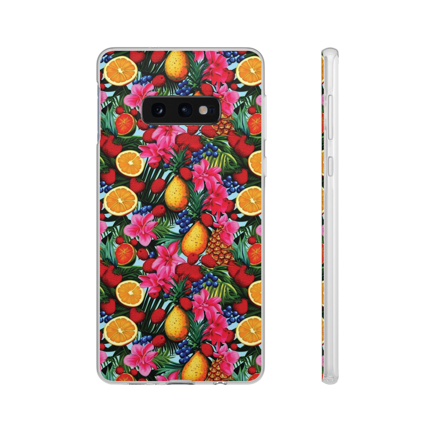 Cute Flexi Phone Cases, For Iphones and Samsung Galaxy Phones, Summer Mixed Fruit, Galaxy S23 Phone Case, Samsung S22 Case, Samsung S21, Iphone 15, Iphone 14, Iphone 13