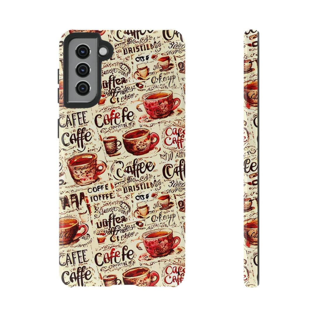 Cute Samsung Phone Case | Aesthetic Samsung Phone Case | Galaxy S23, S22, S21, S20 | Paris Coffee Cup, Protective Phone Case - Studio40ParkLane