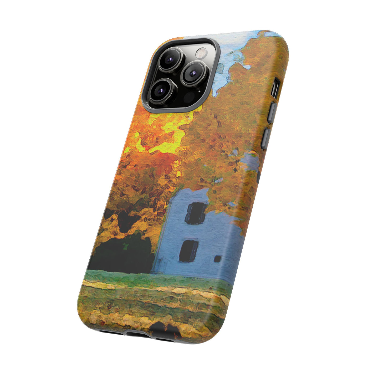 Impact Resistant, Fall Leaves Watercolor, Cute Phone Cases for Samsung S24, S23, S22, S21, IPhone 15 pro Iphone 14 pro Iphone 13 IPhone 12 Iphone 11