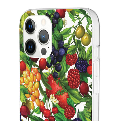 Cute Flexi Phone Cases, For Samsung Galaxy and Iphone, Summer Mixed Fruit, Galaxy S23 Phone Case, Samsung S22 Case, Samsung S21, Iphone 15, Iphone 14, Iphone 13