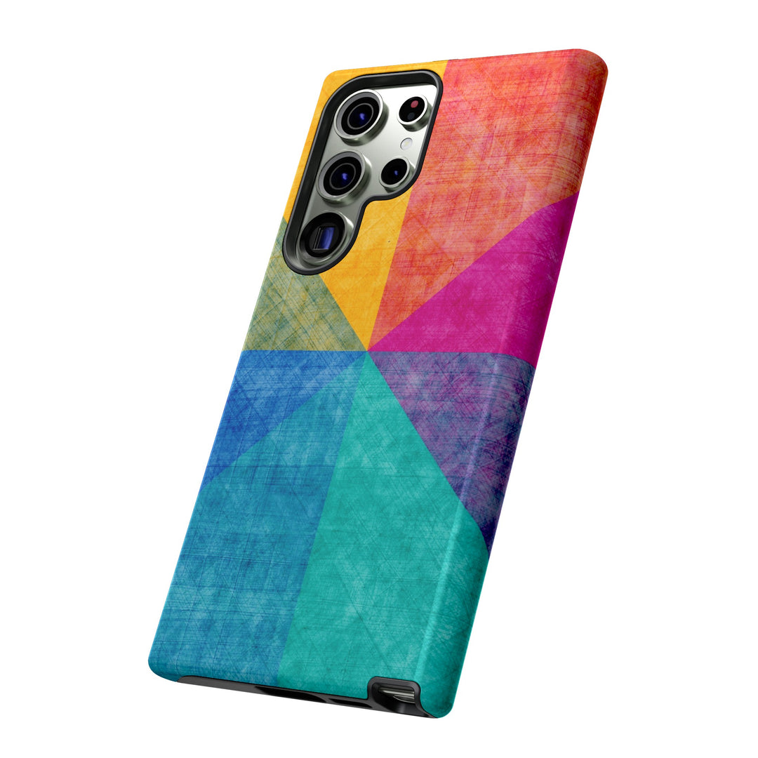 Impact Resistant, Colored Shapes, Cute Phone Cases for Samsung S24, S23, S22, S21, IPhone 15 pro Iphone 14 pro Iphone 13 IPhone 12 Iphone 11 - Studio40ParkLane