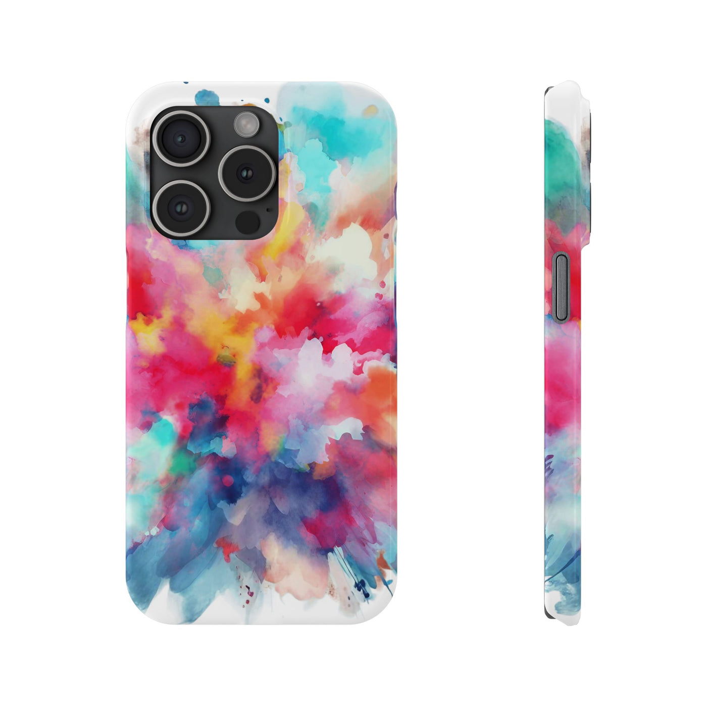 Slim Paint Splash Gift for Her Cute Phone Cases for Iphone 16 Pro Max | iPhone 15 Case | iPhone 15 Pro Max Case, Iphone 14, Iphone 14 Pro Max, Iphone 13 12 11 8 7