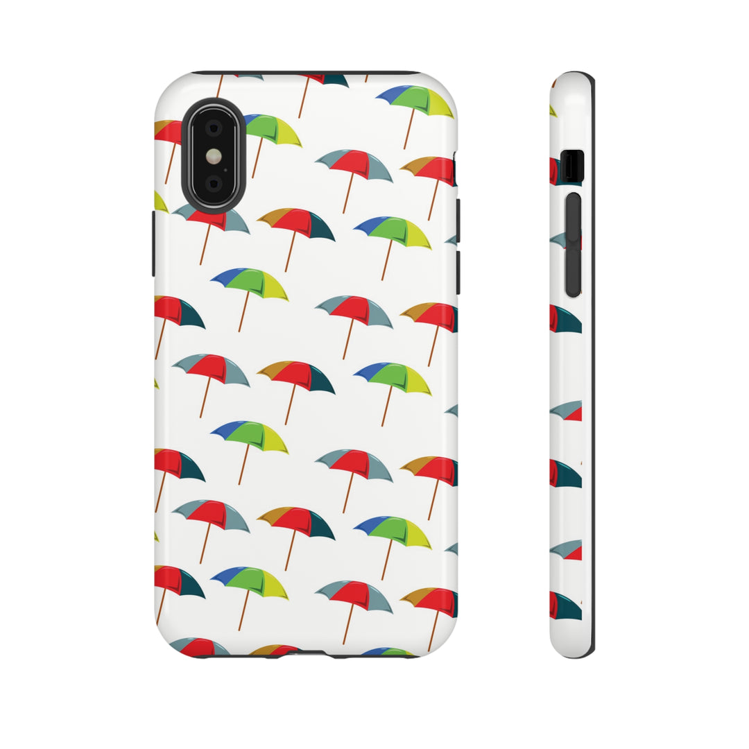 Cute IPhone Case | Colorful Beach Parasols, iPhone 15 Case | iPhone 15 Pro Case, Iphone 14 Case, Iphone 14 Pro Max Case, Protective Iphone Case - Studio40ParkLane