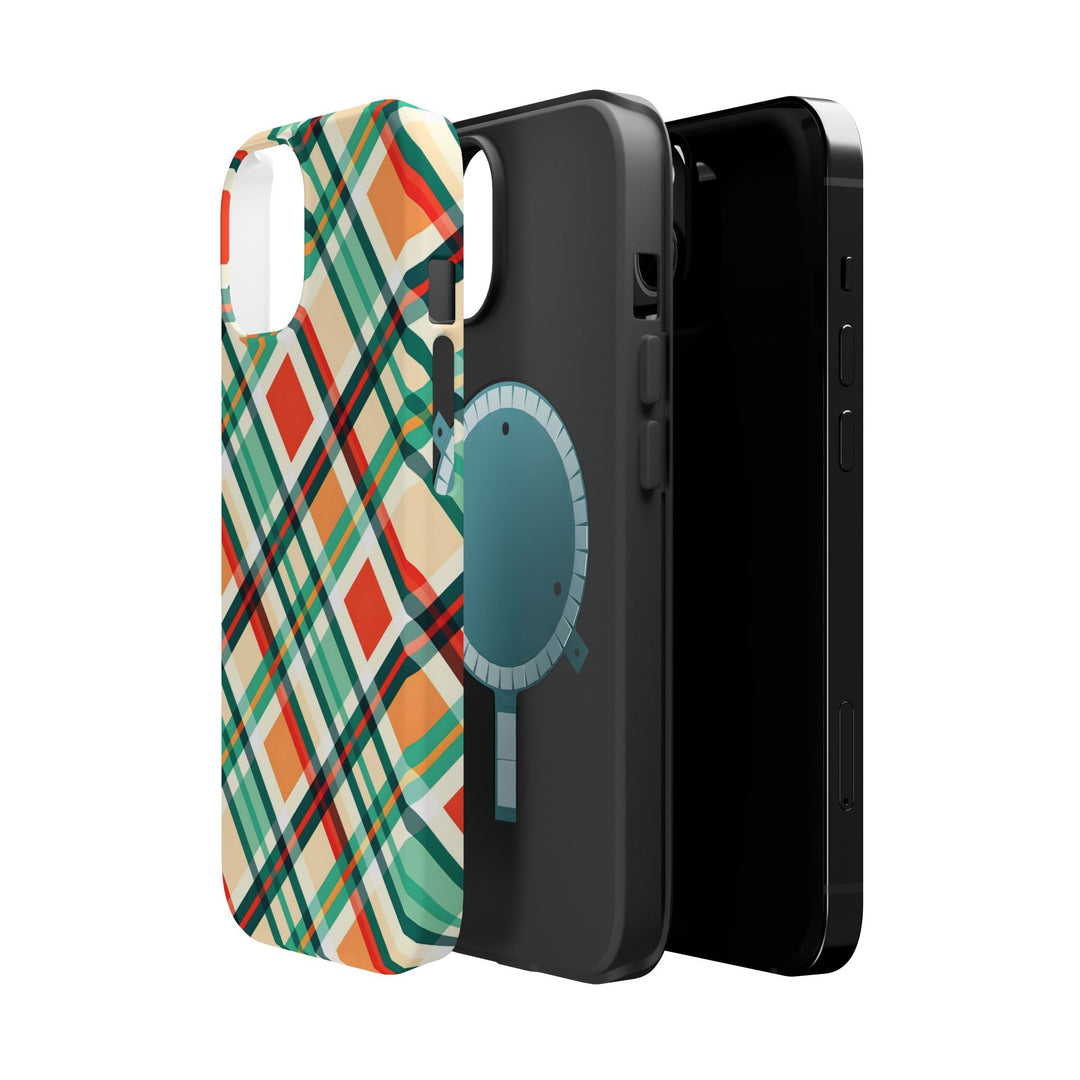 Checkered Plaid Magsafe Gift for Her Cute Phone Case for Iphone, | iPhone 16 | iPhone 15 Pro Max, Iphone 14 Pro Max, 13 12 11 10 9 8 7 - Studio40ParkLane