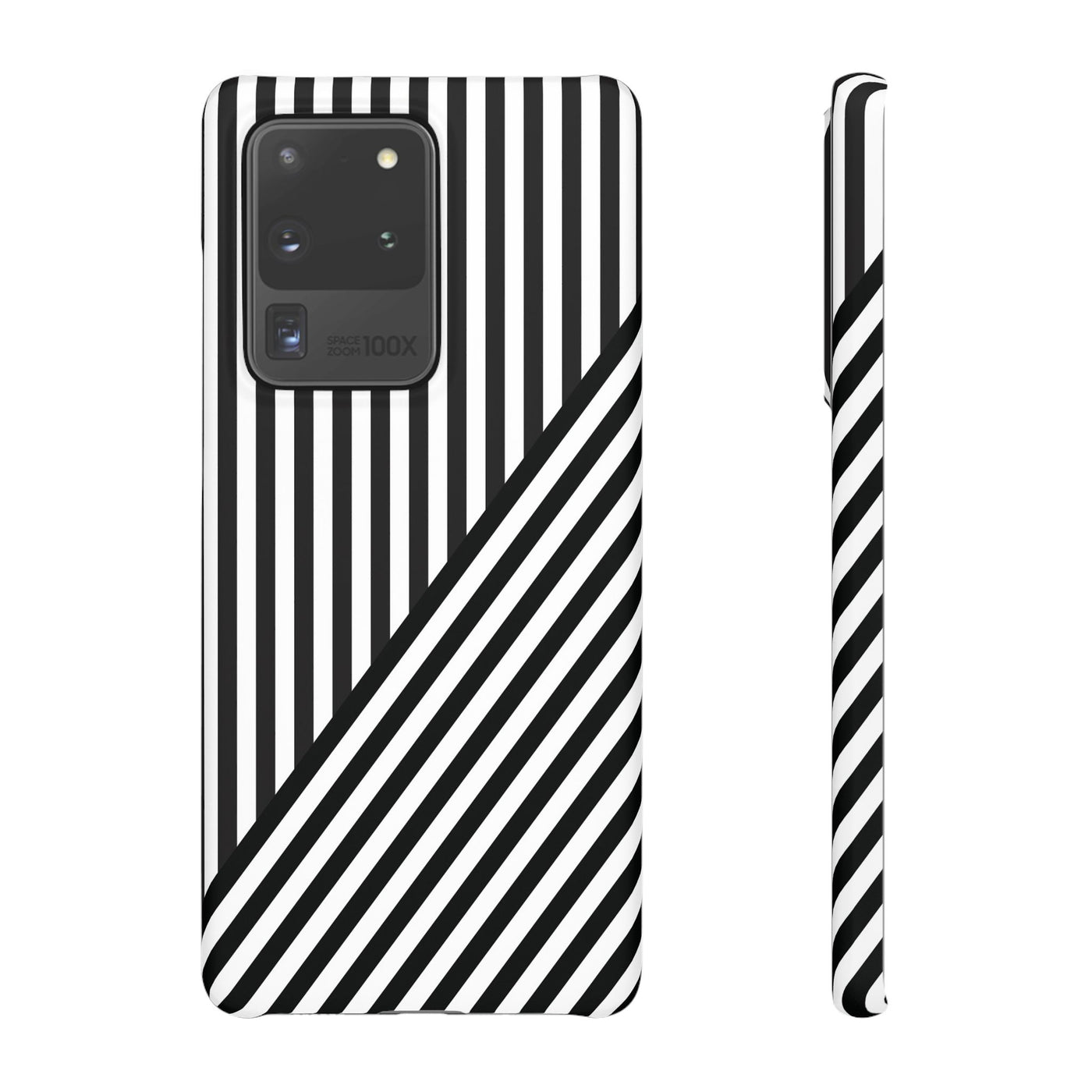 Aesthetic Black White Stripes Cute Phone Case Sleek Snap - For iPhone 17 Pro Max iPhone 16 Pro iPhone 15 Iphone 14 Plus 13 Pro 12 11 10 Gift - Studio40ParkLane