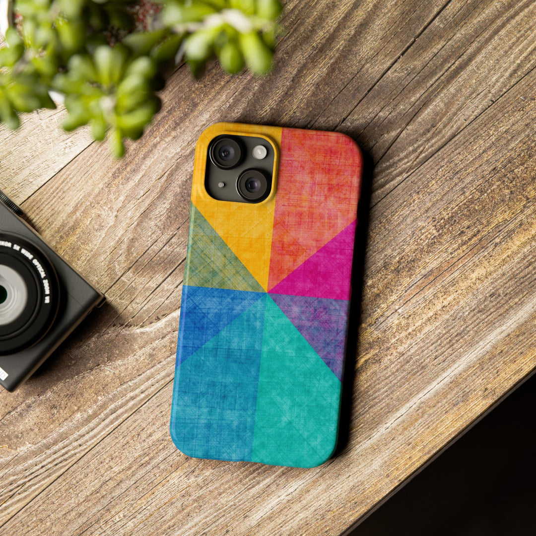 Slim Cute Phone Cases for Iphone | iPhone 15 Case | iPhone 15 Pro Max Case, Iphone 14, Iphone 14 Pro Max, Iphone 13, Abstract Colored Shapes - Studio40ParkLane