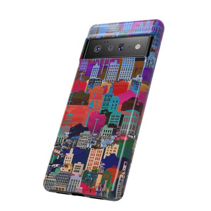 Cute Samsung Case | Cool Iphone Case | Summer City Skyline, Samsung S24, S23, S22, S21, IPhone 15 Case | Iphone 14 Case, Iphone 13 Case - Studio40ParkLane
