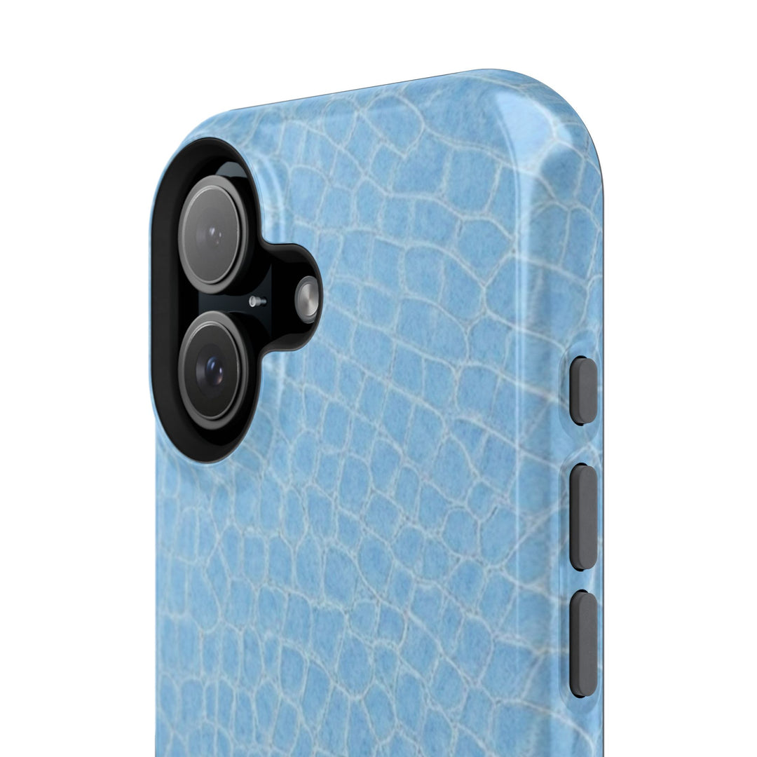 Non Leather Blue Color Pattern Magsafe Cute Phone Case for Iphone Gift for Her, | iPhone 15 Case | iPhone 15 Pro Max Case, Iphone 14, Iphone 14 Pro Max, Iphone 13, Iphone 16 - Studio40ParkLane