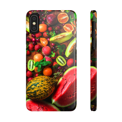 Slim Fall Fruit Collage Phone Cases for Iphone 16 | iPhone 15 Case | iPhone 15 Pro Max Case, Iphone 14, Iphone 14 Pro Max, Iphone 13, Slim Mom Dad Gift