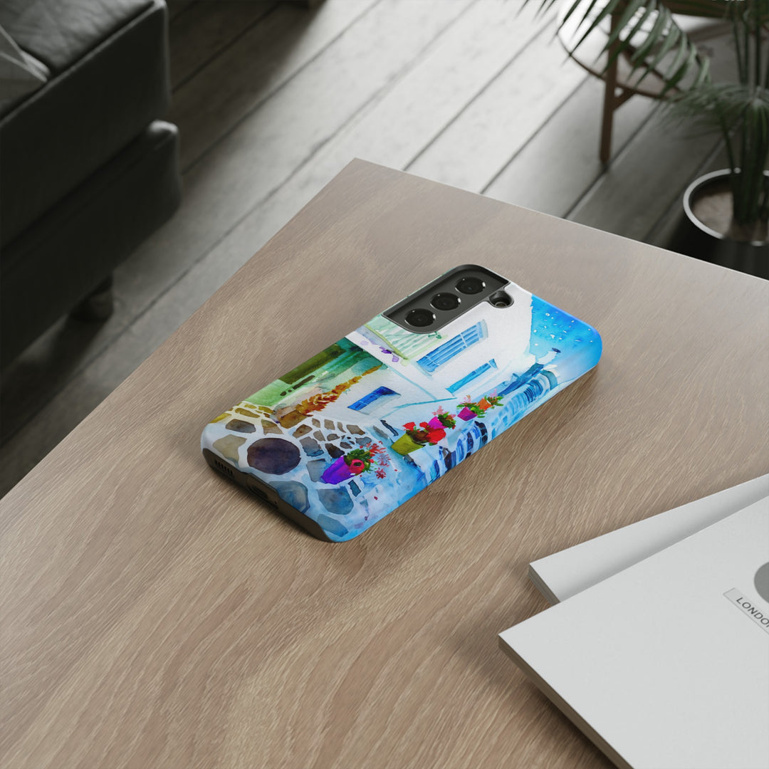 Impact Resistant, Greece House, Cute Phone Cases for Samsung S24, S23, S22, S21, IPhone 15 pro Iphone 14 pro Iphone 13 IPhone 12 Iphone 11 - Studio40ParkLane